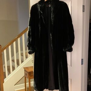 Elegant Black Fur Coat